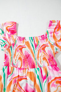 Smocked Pink Boho Dress Styling