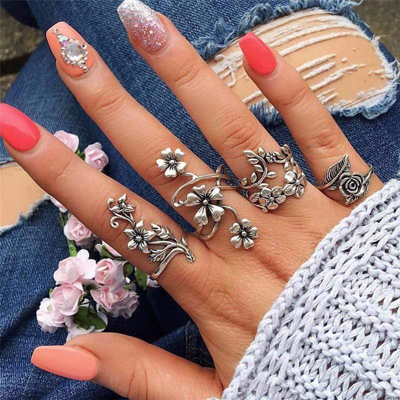 Sterling Silver Boho Rings