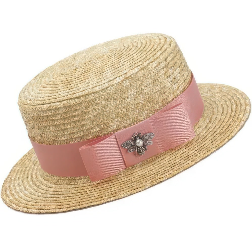 Straw Boater Hat Womens