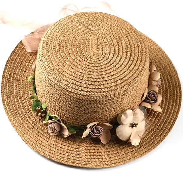 Straw Boating Hat