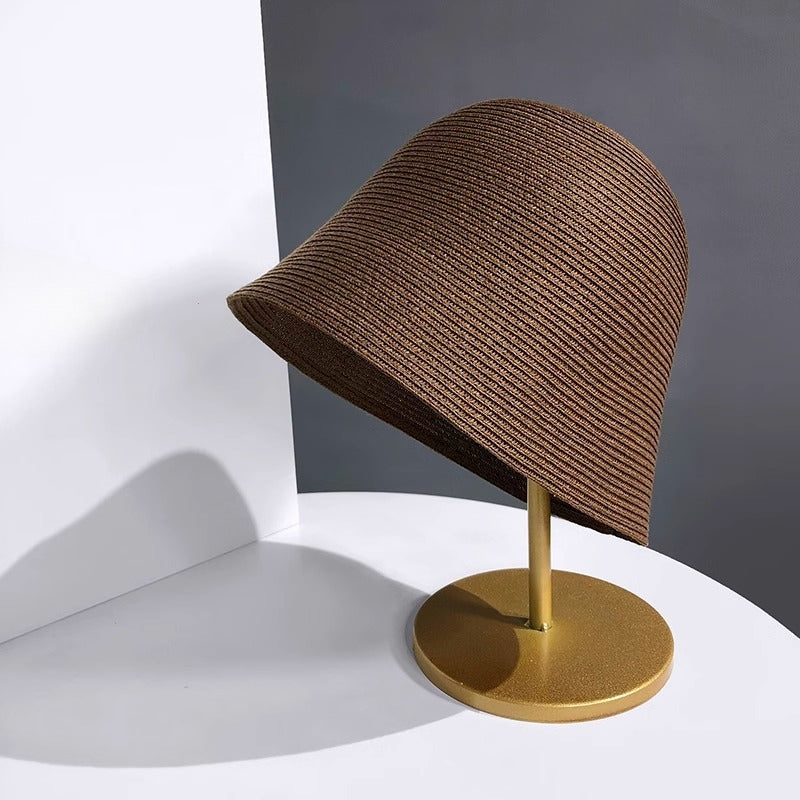 Straw Bucket Hat Cream