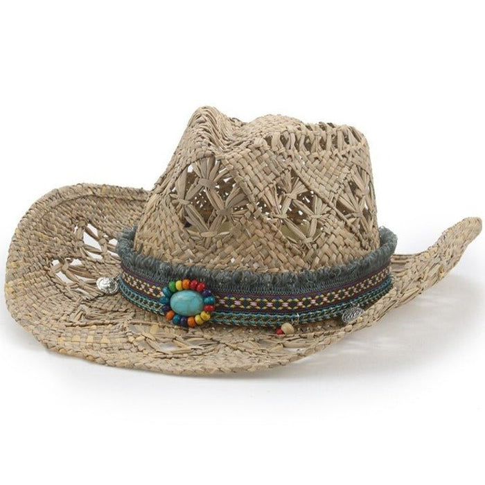 Straw Cowgirl Hat Été