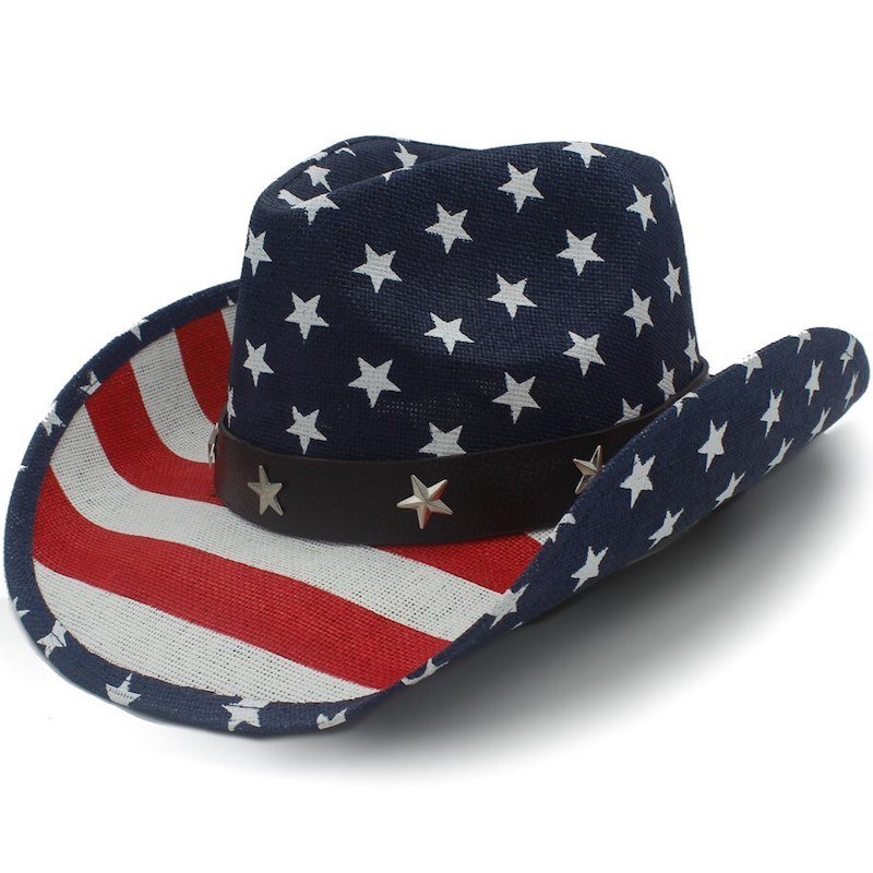 Straw Cowgirl Hat USA