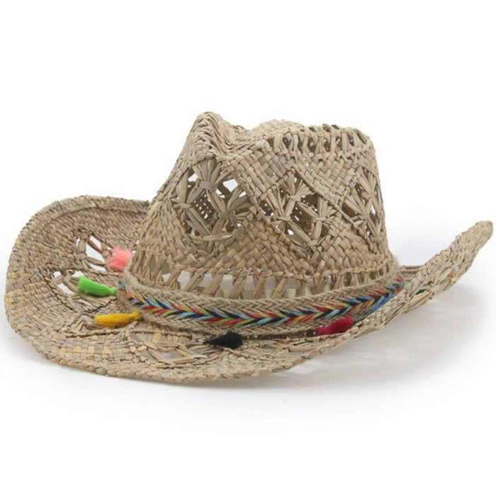 Straw Cowgirl Hat Western Women
