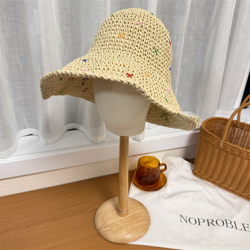Straw Crochet Bucket Hat