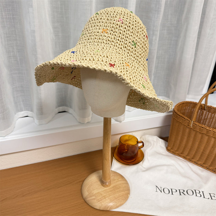 Straw Crochet Bucket Hat