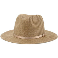 Straw Fedora Hat Droit