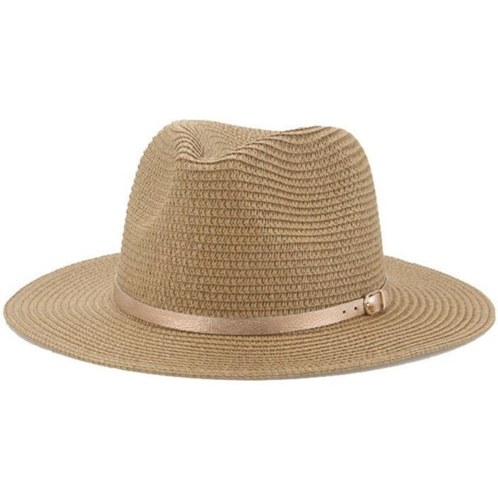 Straw Fedora Hat Droit