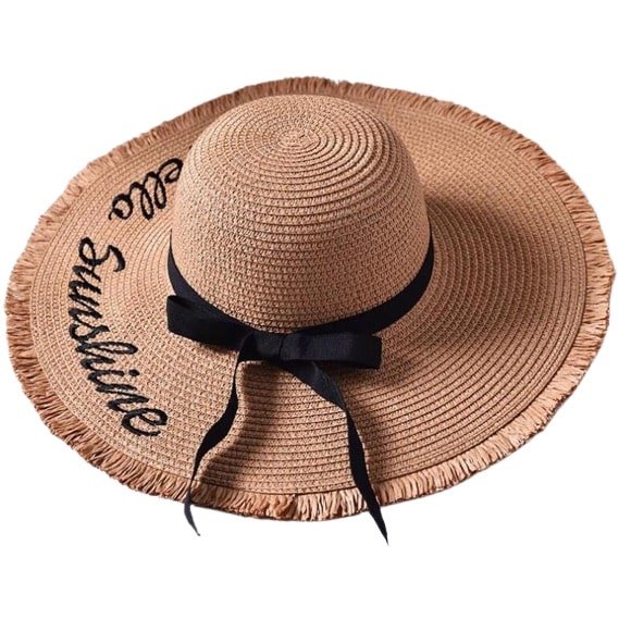 Straw Wide Brim Sun Hat