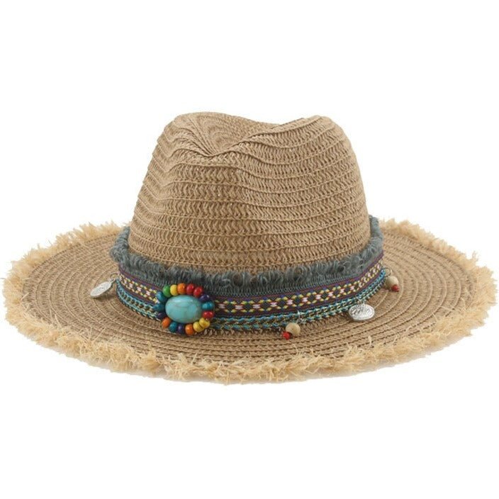 Straw Womens Fedora Hat
