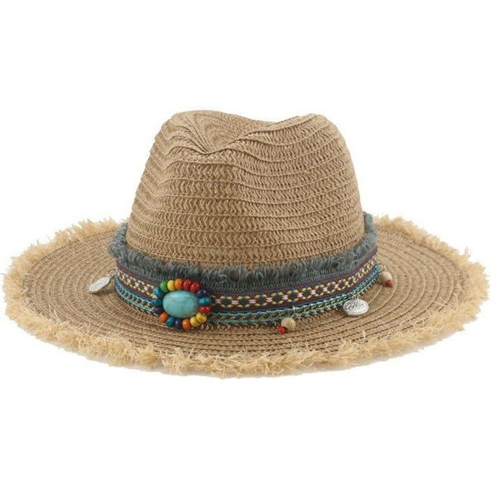 Straw Womens Fedora Hat