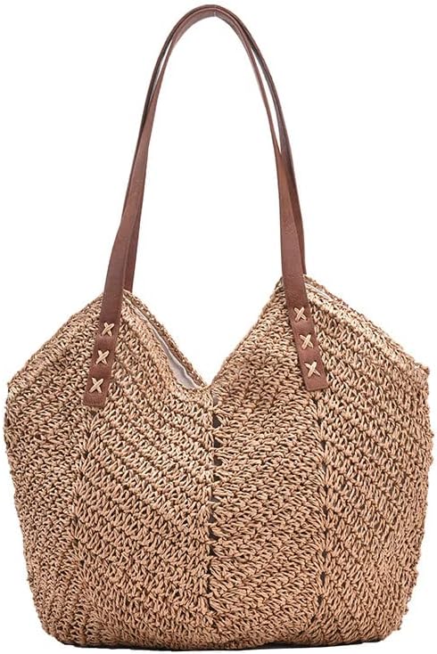 straw top handle bag