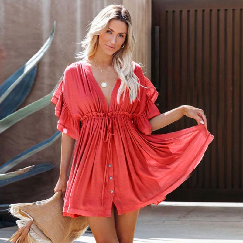 summer boho mini dress
