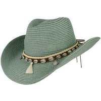 Tan Bohemian Cowgirl Straw Hat