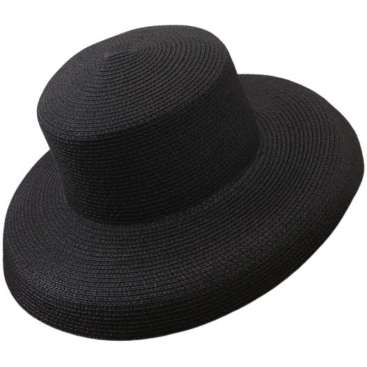 Tan bohemian packable straw hat