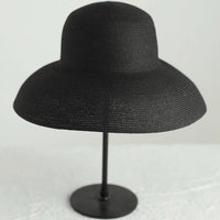 Tan bohemian wide brim hat