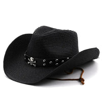 Tan bohemian woven cowgirl hat