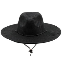 Tan boho fedora woven brim