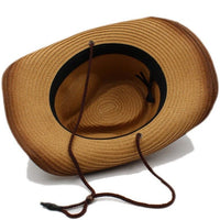 Tan Straw Bohemian Western Hat