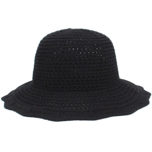 Tan woven bohemian beach hat