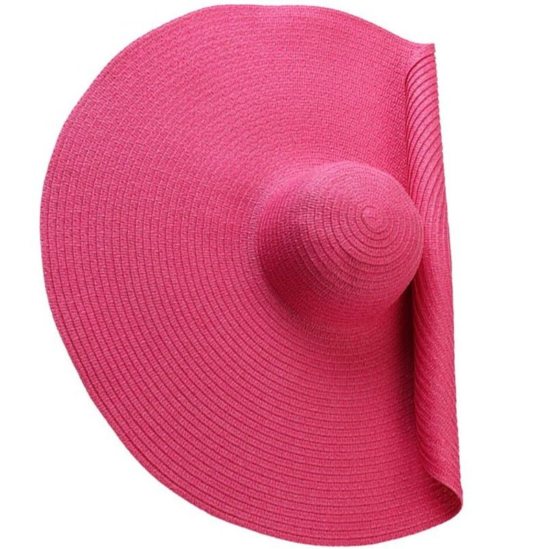 Tan woven bohemian beach hat