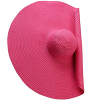 Tan woven bohemian beach hat