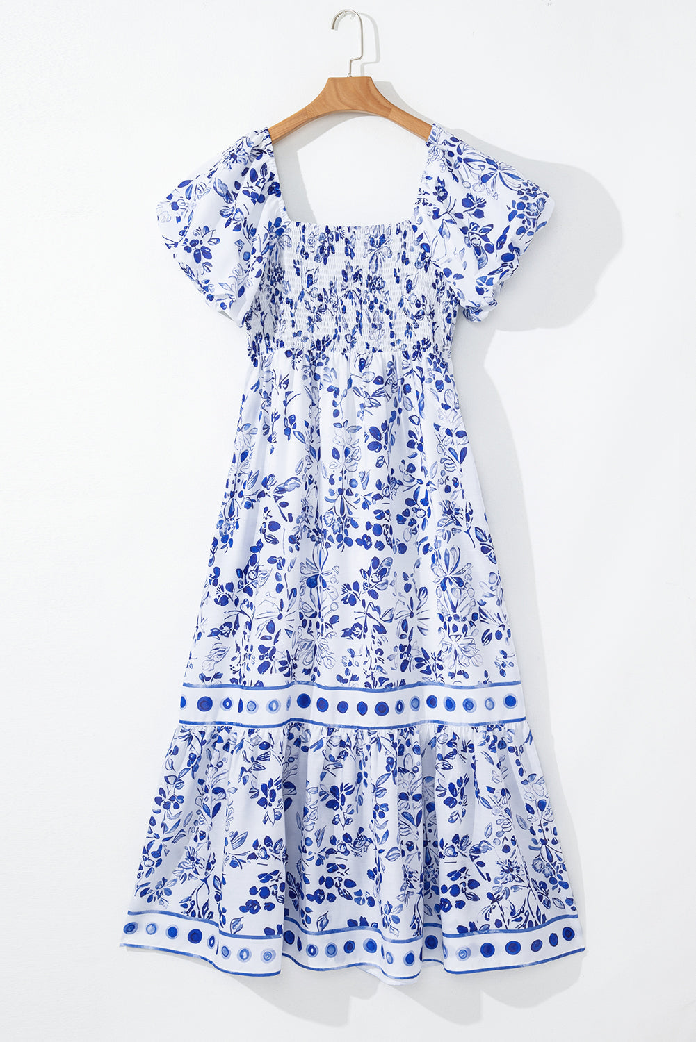 Tiered floral maxi boho look