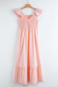 Tiered ruffle dress waist detail