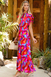 Tiered Ruffle Long Boho Dress