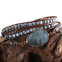 Turquoise boho bracelet set