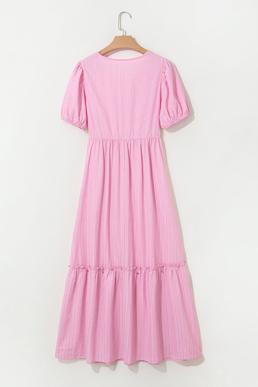 V neck boho dress closeup