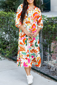 V neck layered summer dress