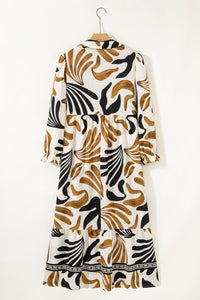 Vibrant boho sleeve dress cotton