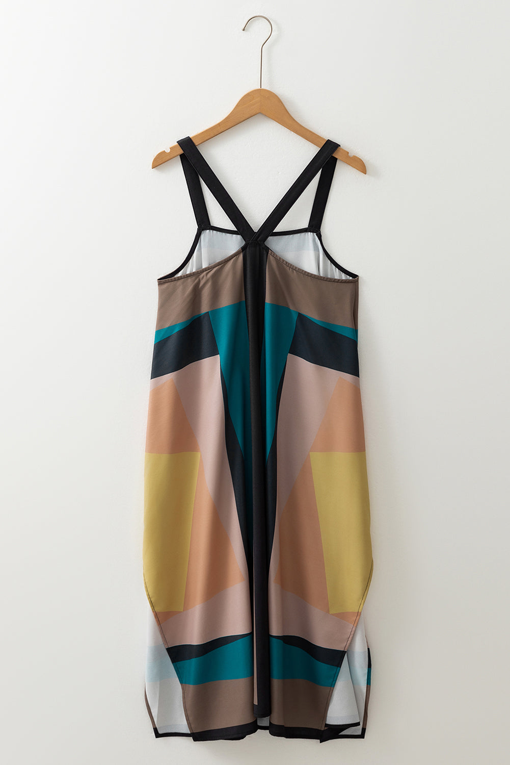 Vintage bohemian maxi wrap dress