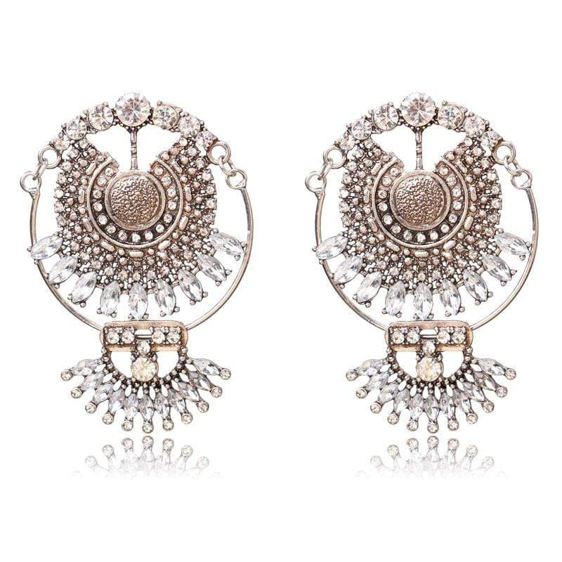 Vintage boho chandelier drop earrings