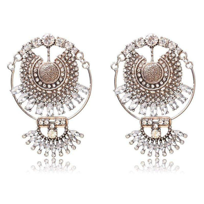 Vintage boho chandelier drop earrings