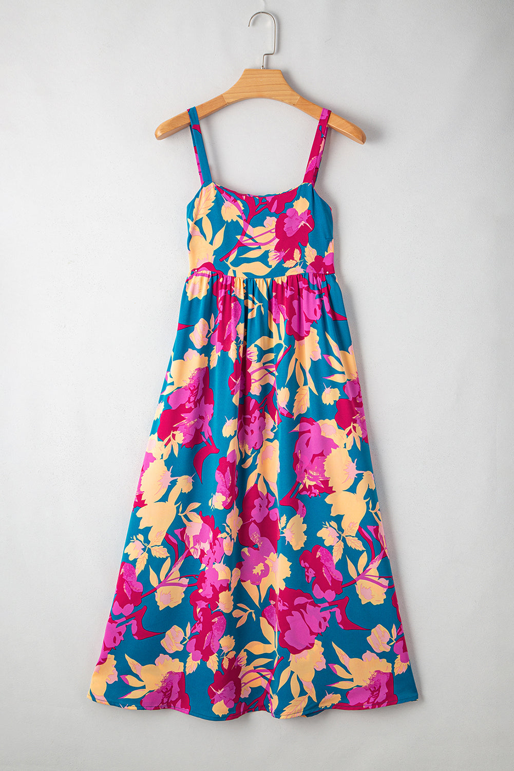 Vintage-inspired flowy maxi sundress