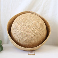 Vintage Straw Bucket Hat