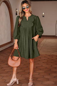 Warm Tone Bohemian Mini Dress