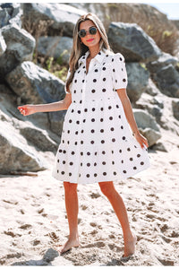 White Bohemian Dress Back View