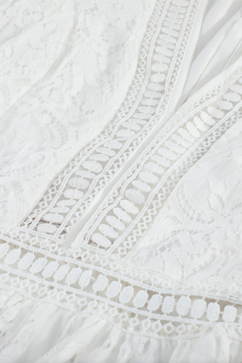 White bohemian dress side silhouette