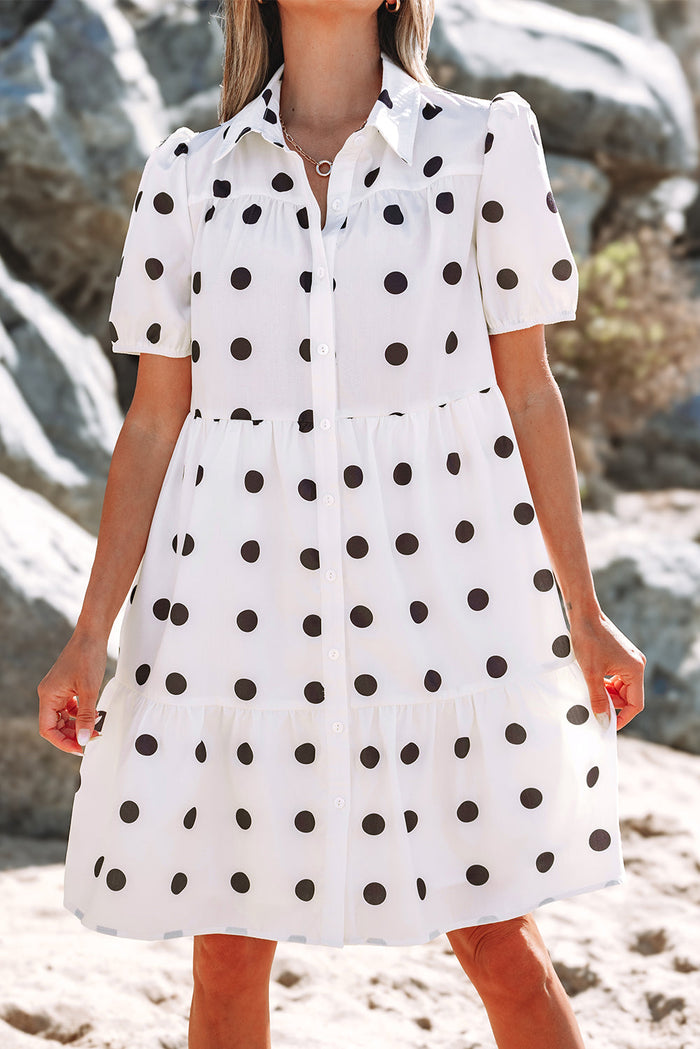 White Boho Mini Dress