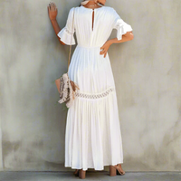 white lace boho dress