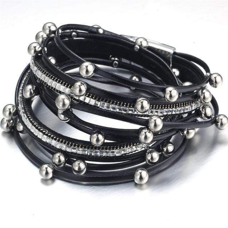 Wide Boho Bangle Antique Finish
