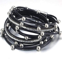 Wide Boho Bangle Antique Finish