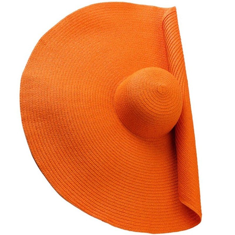 Wide brim bohemian raffia hat