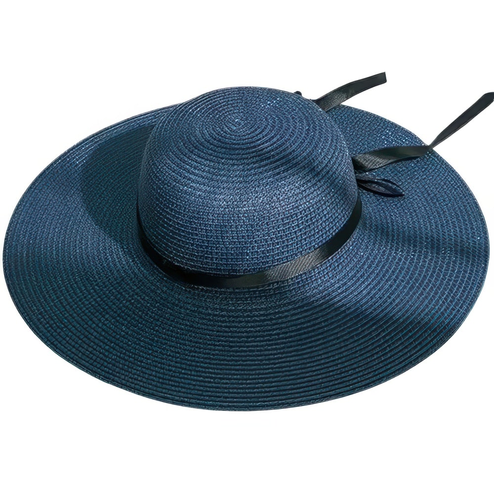 Wide brim bohemian raffia hat