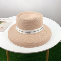 Wide brim bohemian straw hat