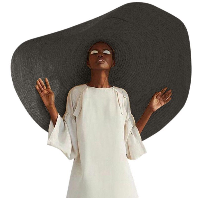 Wide brim bohemian summer straw