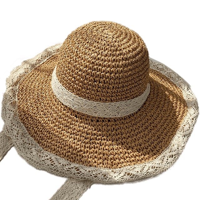 Wide Brim Cowboy Hat Straw